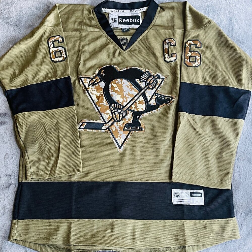 Reebok pittsburgh penguins Lemieux veterans day jersey